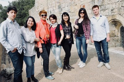 Visite de l'Abbaye du Thoronet avec la master class de Jean Claude Pennetier ©Anja Abramovic