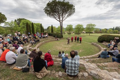 Hunting horn concert at the Théâtre de verdure© Allyson Photographies