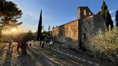 Sunset on Saint Victor's chapel © AMV
