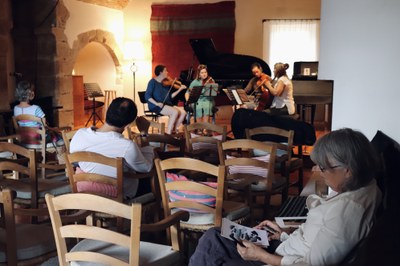 The Karski Quartet during an open master class