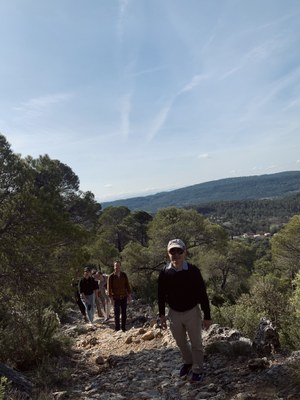 Hiking to the next village Tourtout
