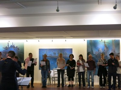 Le choeur à l'ouvrage