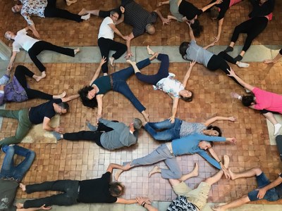 Travail corporel à l'Ellipse © Nicolas Saddier, AMV 2019