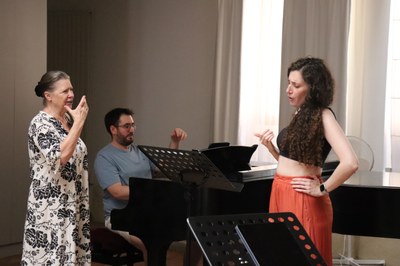 Hedwig Fassbender, Carlos et Aïda à l'Ellipse.JPG