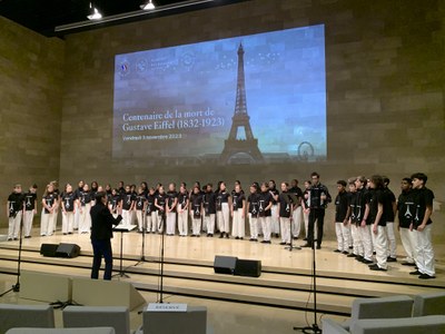 Le mini concert du CAEN à l'Institut de France, dans l'auditorium Bettencourt