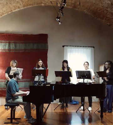 En répétition partielle au pressoir